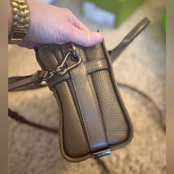 Coach Studded Leather Mini Tote Crossbody- Dark Olive Green - Picture 3 of 14